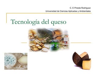 Tecnología del queso C. E Pineda Rodriguez Universidad de Ciencias Aplicadas y Ambientales 