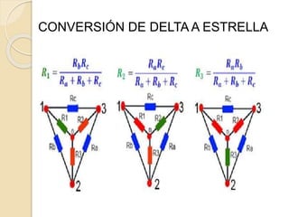 CONVERSIÓN DE DELTA A ESTRELLA
 