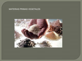 MATERIAS PRIMAS VEGETALES
 