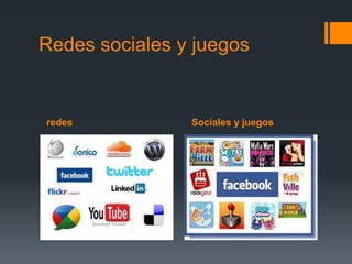 Redes sociales y juegos


redes           Sociales y juegos
 