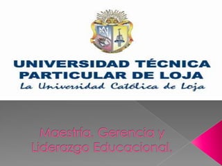 Maestría. Gerencia y Liderazgo Educacional. 