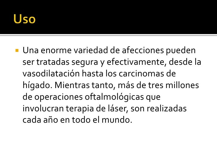 Uso <br />Una enorme variedad de afecciones pueden ser tratadas segura y efectivamente, desde la vasodilatación hasta los ...