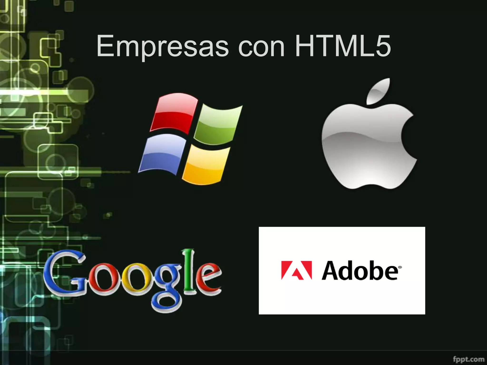 Empresas con HTML5
 