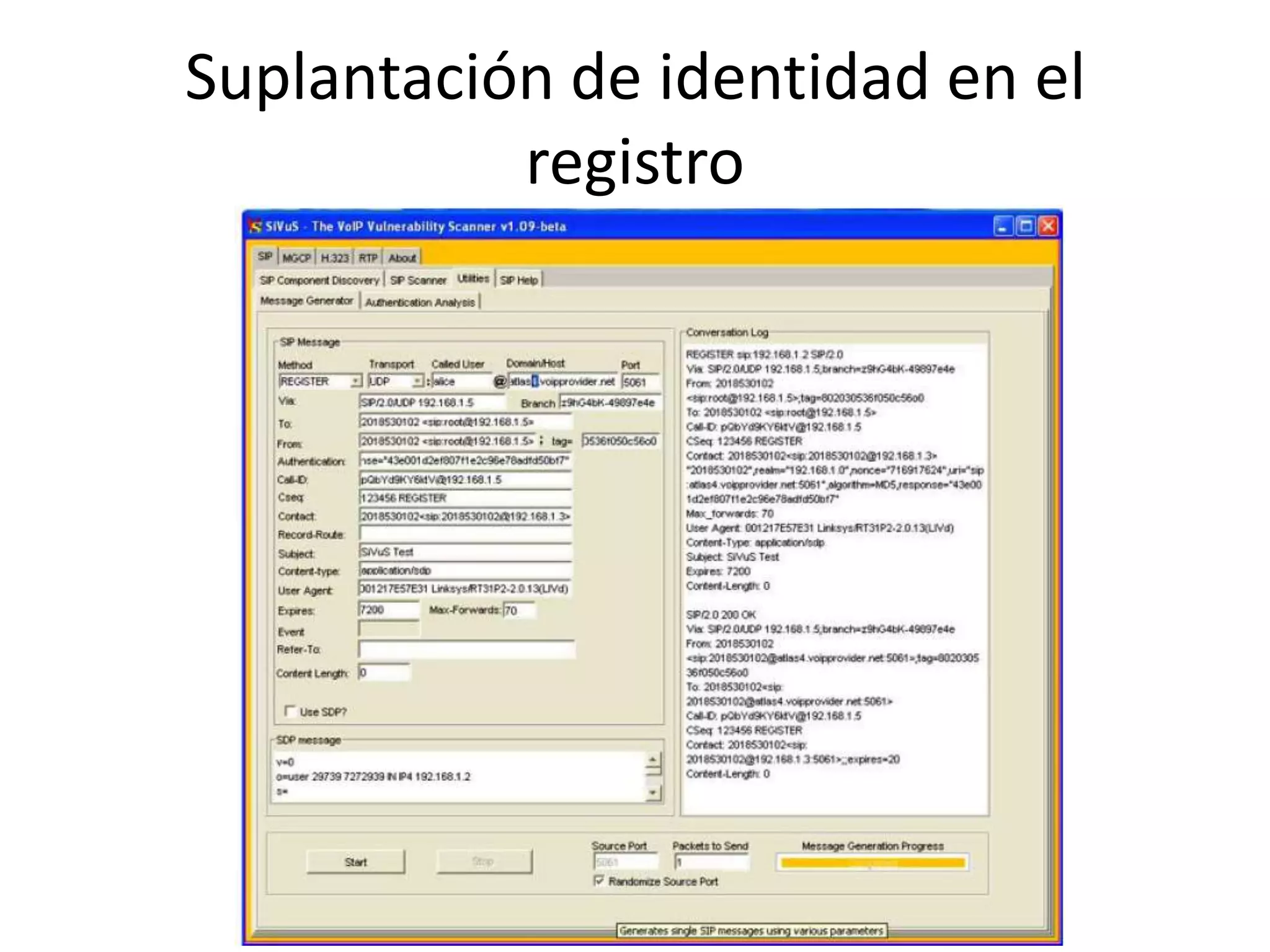Suplantación de identidad en el registro