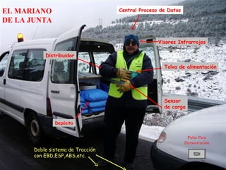 Pulse Para Demostración Depósito Visores Infrarrojos Central Proceso de Datos Doble sistema de Tracción con EBD,ESP,ABS,etc. Sensor de carga Tolva de alimentación Distribuidor EL MARIANO DE LA JUNTA 