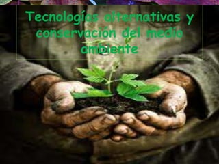 Tecnologías alternativas y
conservación del medio
ambiente
 