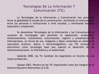 Tecnologías de la información y comunicación (tic) .pptm