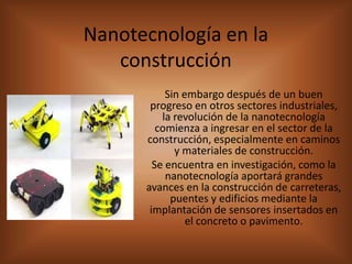 Tecnologías de punta nanotecnología
