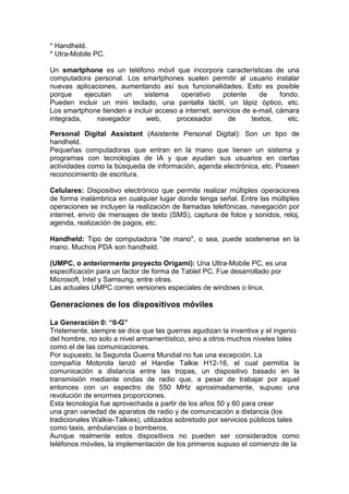 Handheld Programa Que Es Tecnologías para dispositivos móviles | PDF