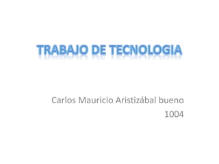 trabajo de tecnologia Carlos Mauricio Aristizábal bueno 1004 