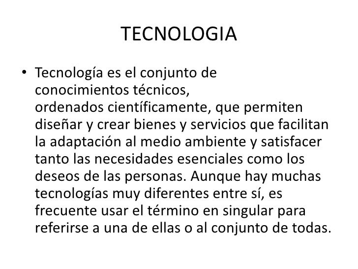 concepto de tecnologia