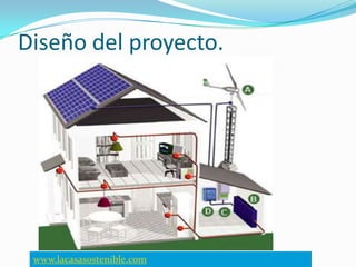 Diseño del proyecto.
www.lacasasostenible.com
 