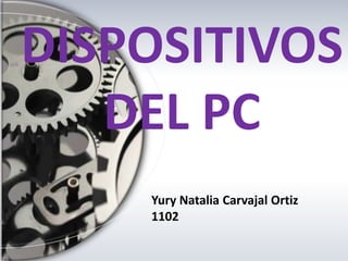 DISPOSITIVOS
DEL PC
Yury Natalia Carvajal Ortiz
1102
 