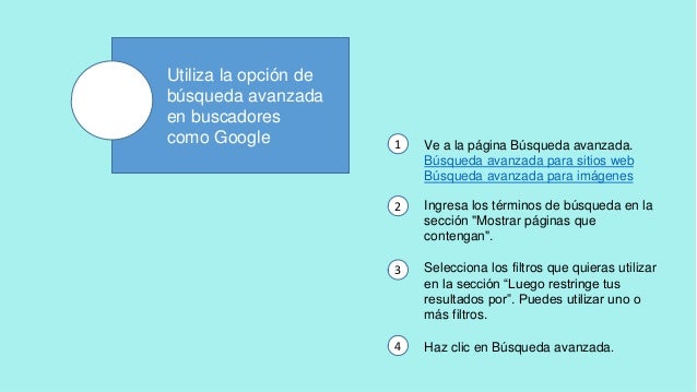 Como hacer una búsqueda avanzada en Internet
