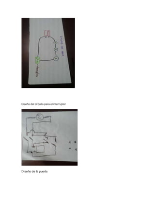 Diseño del circuito para el interruptor
Diseño de la puerta
 