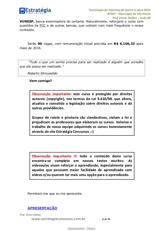 Curso tecnologia da informacao sp