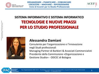 Tecnologia - Alessandra Damiani - Palermo, 13/11/2014