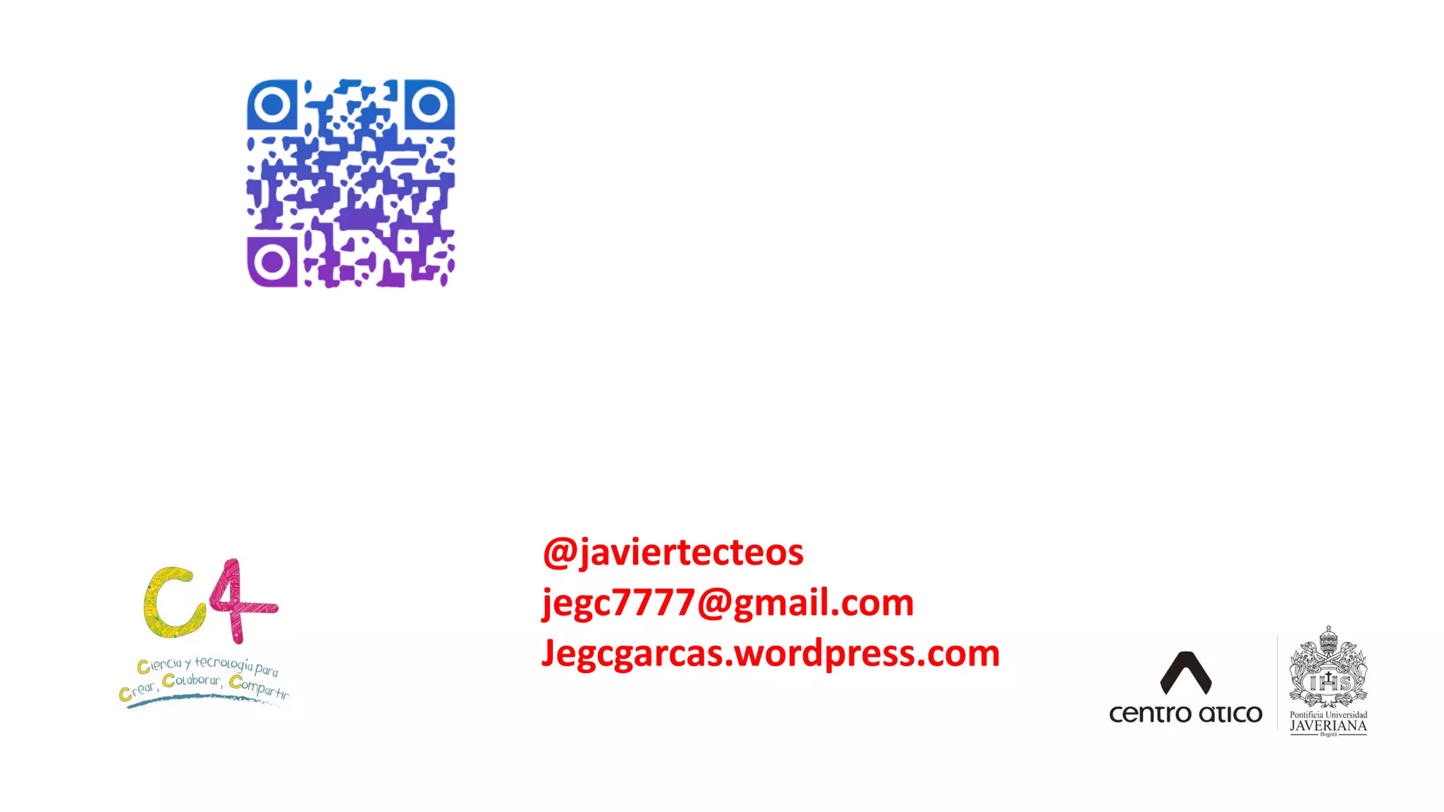 @javiertecteos
jegc7777@gmail.com
Jegcgarcas.wordpress.com
 
