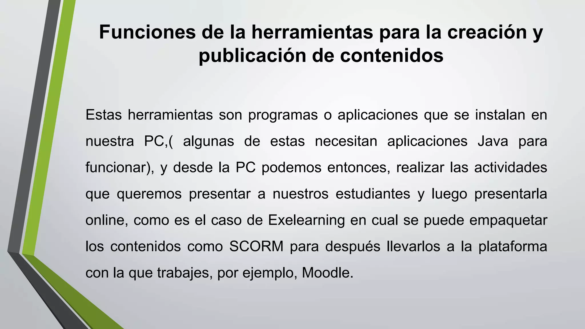 Herramientas para la creación y publicación de contenidos | PPT