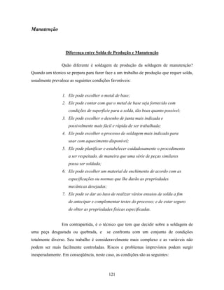 Tecnologia da solda apostila