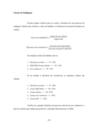 Tecnologia da solda apostila