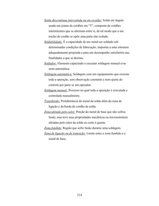 Tecnologia da solda apostila