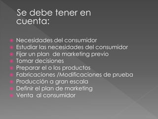 Elaboracion de un producto | PPT