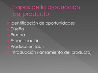 Elaboracion de un producto | PPT