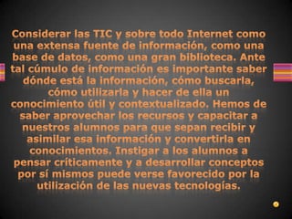 Tecnologia de lainformacion y comunicaciòn