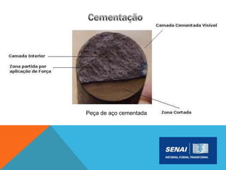Peça de aço cementada
 