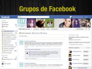 Grupos de Facebook
 