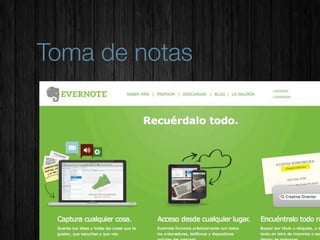 Toma de notas
 