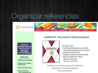 Organizar referencias
 