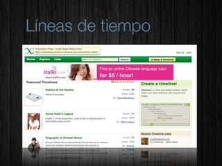 Líneas de tiempo
 