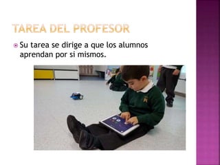  Su tarea se dirige a que los alumnos
aprendan por si mismos.
 