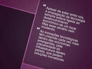 Tecnologia e sociedade