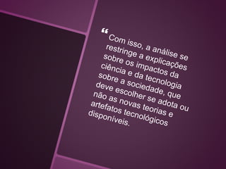 Tecnologia e sociedade