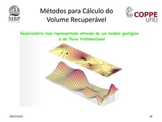 Métodos para Cálculo do
Volume Recuperável
08/07/2022 38
 