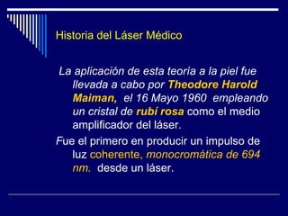 Clasificación de los LáserSegún categoría de riesgoLa capacidad de un láser para producir un riesgo está determinada principalmente su longitud de onda, duración o tiempo de exposicióny potencia o energía del haz. Clase 1: Seguros en todas las condiciones de utilizaciónClase 2: Longitud de onda  400 y 700 nm. con una potencia inferior o igual a 1mW. La protección ocular se consigue normalmente por las respuestas de aversión, incluido el reflejo parpebral. Esta reacción puede proporcionar la adecuada protección aunque se usen instrumentos ópticos