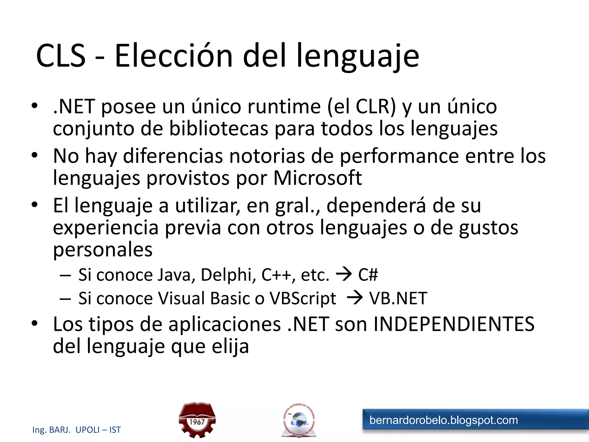 Descripción de TiposClasesClases BaseInterfaces ImplementadasAtributos de las ClasesMétodos de las ClasesMiBiblioteca.DLLMetadataManifiesto del AssemblyCódigo CompiladoMSILNombreVersiónCulturaRecursosOtros AssembliesPermisos de SeguridadTipos ExternosAssembly