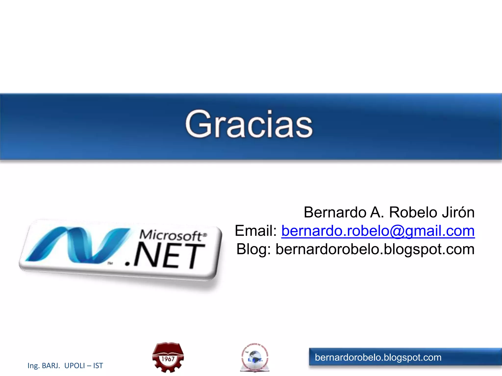 Instalación y Administración más simplesUnidades de Ensamblado (“Assemblies”)Mínima unidad de distribución, versionado y administración de seguridad de aplicaciones .NETAuto-descriptas a través de un manifiesto (“manifest”)Instalaciones Cero-impactoAplicaciones y componentes pueden ser compartidas o privadasVersioningMúltiples versiones del mismo componente pueden co-existir, aún en el mismo proceso