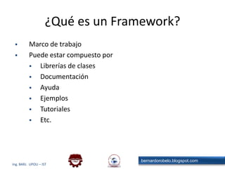 ¿Qué es un Framework?Marco de trabajo