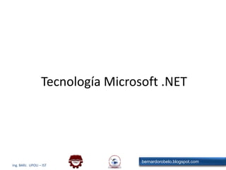 Tecnología Microsoft .NET 
