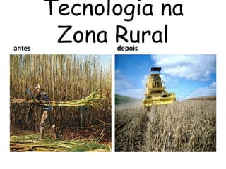 Tecnologia na
antes
         Zona Rural
              depois
 