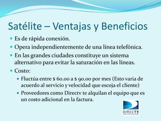 Tecnologias para acceder a Internet