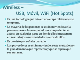 Tecnologias para acceder a Internet