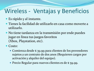 Tecnologias para acceder a Internet