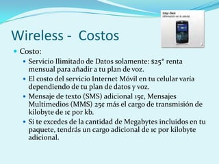 Tecnologias para acceder a Internet