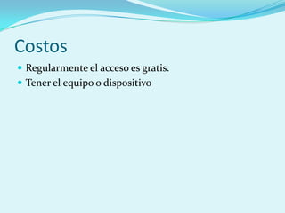 Tecnologias para acceder a Internet