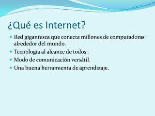 Tecnologias para acceder a Internet